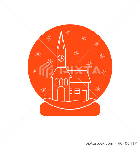 town hall with clock and the house inside glass town hall with clock and the house inside glass 40400487