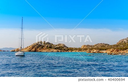 yacht near Sardinia island yacht near Sardinia island 40400694