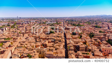 Aerial view of Bologna. Historical city center 40400732
