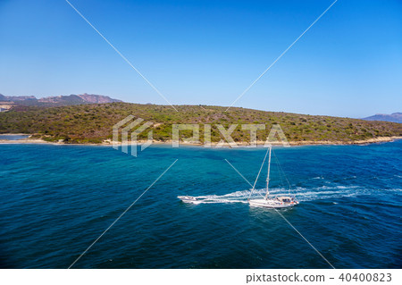 yacht near Sardinia island yacht near Sardinia island 40400823