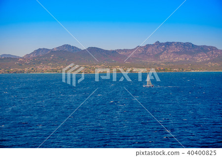 yacht near Sardinia island yacht near Sardinia island 40400825