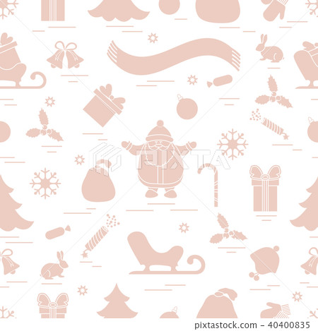 Winter seamless pattern with variety Christmas Winter seamless pattern with variety Christmas 40400835