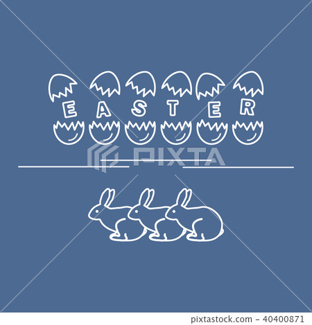 Cute vector illustration with symbols for Easter Cute vector illustration with symbols for Easter 40400871