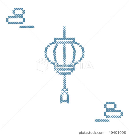 Cute vector illustration cross embroidery of Cute vector illustration cross embroidery of 40401008