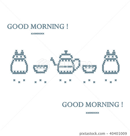 Cute vector illustration cross embroidery of Cute vector illustration cross embroidery of 40401009