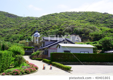 [長崎縣]（世界文化遺產）新上五戶町的檜島村和天照堂 40401801