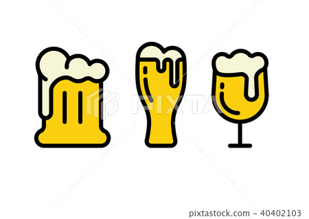 beer vector icons collection 40402103
