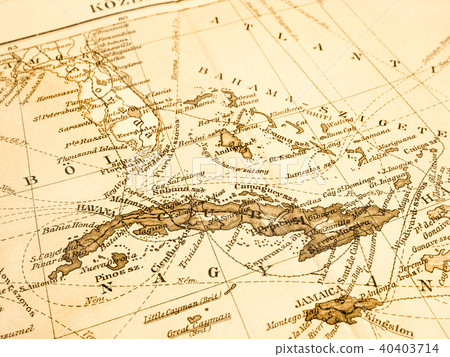 舊地圖西印度群島 40403714