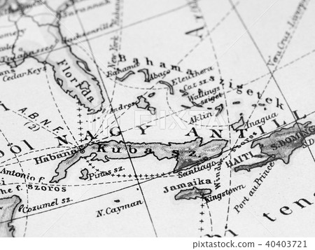 舊地圖西印度群島 40403721