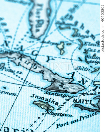 Old Map Jamaica 40403802