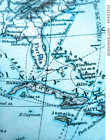Old Map Cuba 40403832