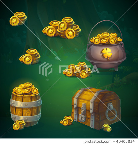 Set of different items for Shadowy forest GUI 40403834