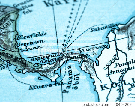 Old Map Panama 40404202