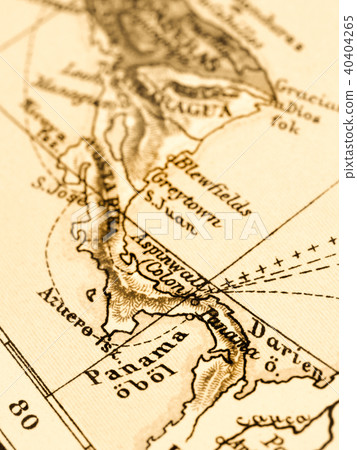 Old Map Panama 40404265