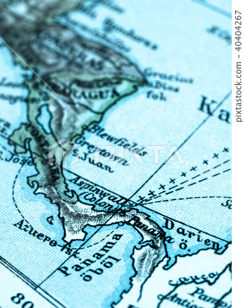 Old Map Panama 40404267