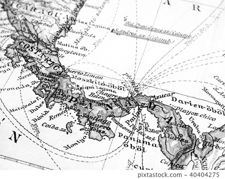 Old Map Panama 40404275