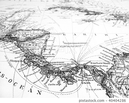 Old Map Central America and the Caribbean 40404286