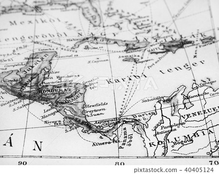 舊地圖中美洲 40405124