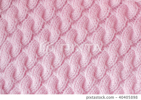 pink knitted fabric wool yarn Pattern spits pink knitted fabric wool yarn Pattern spits 40405898