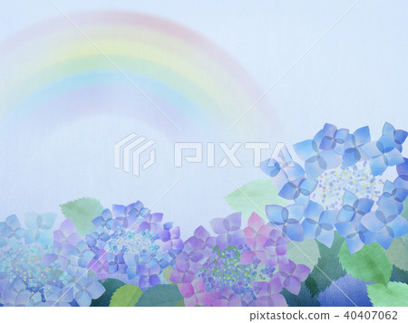 Background-Hydrangea-Rainbow 40407062