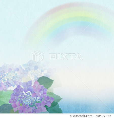 Background-Hydrangea-Rainbow 40407086