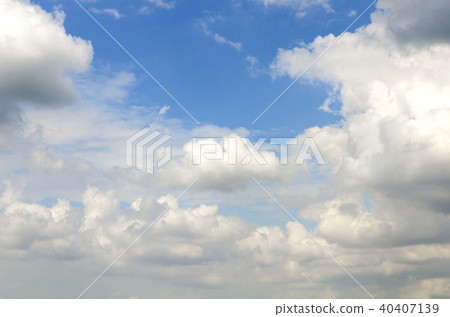 Blue sky with beautiful white clouds. Blue sky with beautiful white clouds. 40407139