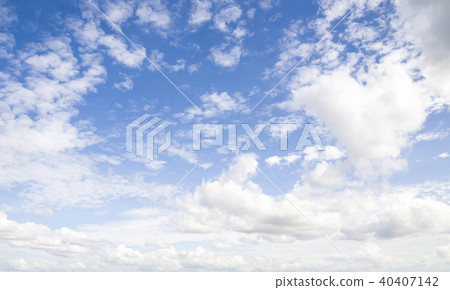 Blue sky with beautiful white clouds. Blue sky with beautiful white clouds. 40407142