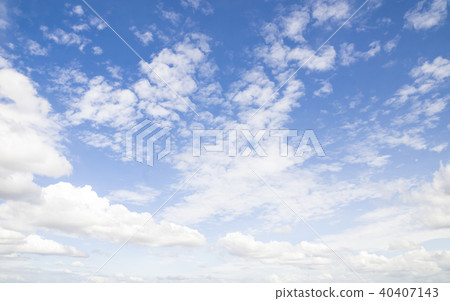 Blue sky with beautiful white clouds. Blue sky with beautiful white clouds. 40407143