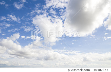 Blue sky with beautiful white clouds. Blue sky with beautiful white clouds. 40407144