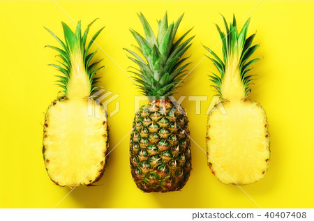 Bright pineapple pattern for minimal style. Top 40407408