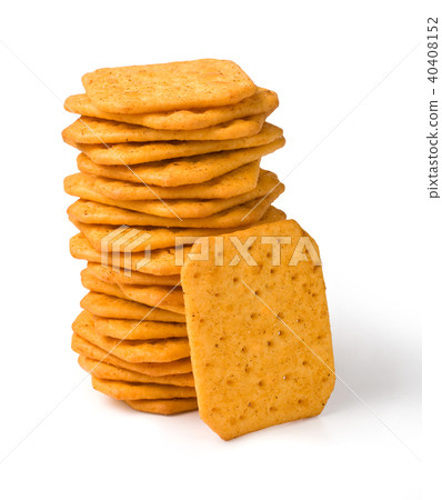 crackers on white background crackers on white background 40408152