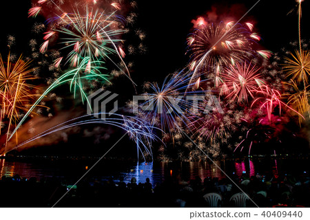 Fukui Tsuruga Gas Coast Coastal sludge and big fireworks display People who see fireworks festival Fukui Tsuruga Gas Coast Coastal sludge and big fireworks display People who see fireworks festival 40409440