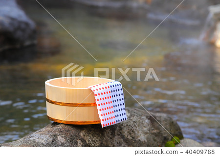 Open-air bath of hot spring-hot spring Open-air bath of hot spring-hot spring 40409788