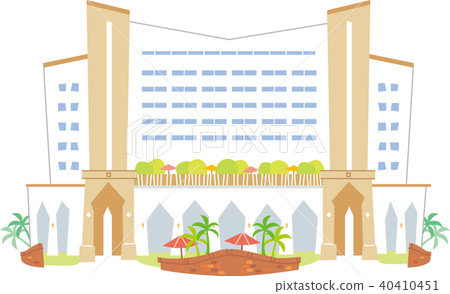 Illustration of a pop hotel Illustration of a pop hotel 40410451
