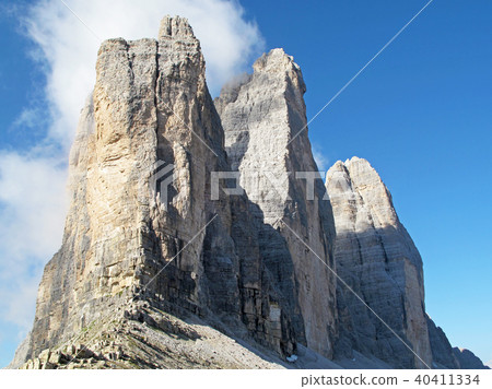 Tre Cime Di Lavaredo or Drei Zinnen, Dolomiti Di Sesto or Sextener Dolomiten, Dolimites, Italian 40411334