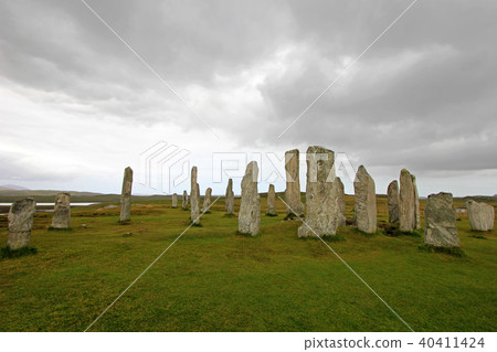 Callanish standing stone circle, Callanish, Isle of Lewis, Scotland, United Kingdom, UK, Europe Callanish standing stone circle, Callanish, Isle of Lewis, Scotland, United Kingdom, UK, Europe 40411424