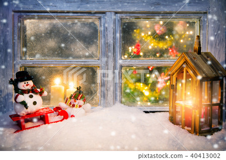 Atmospheric Christmas window sill decoration Atmospheric Christmas window sill decoration 40413002