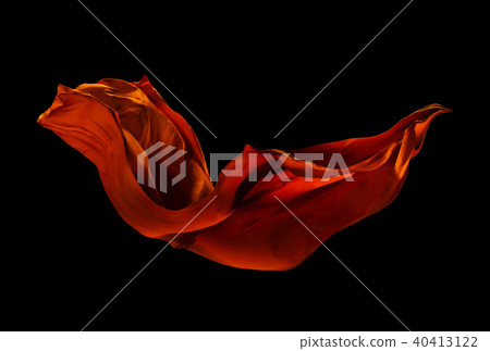 Smooth elegant red cloth on black background Smooth elegant red cloth on black background 40413122