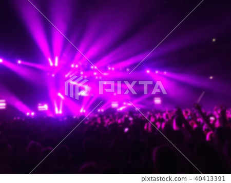 Blur shot of crowd on music concert 40413391