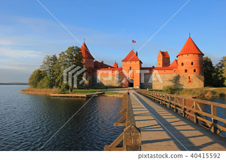 Trakai Castle, lake Galve, Trakai Island, Lithuania Trakai Castle, lake Galve, Trakai Island, Lithuania 40415592