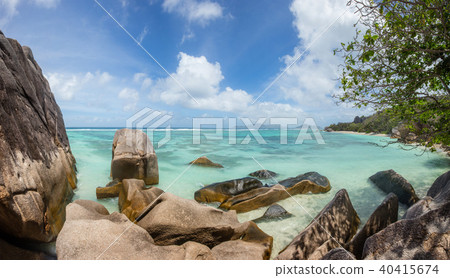 Beautiful Seychelles panorama 40415674