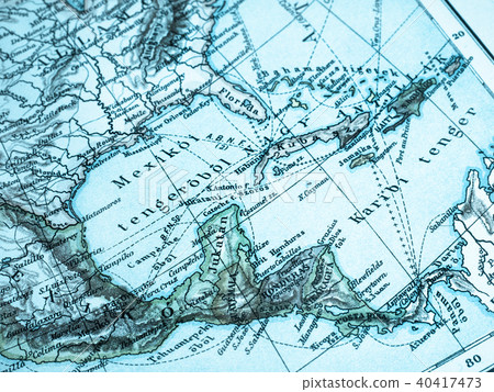 Old map Central America 40417473