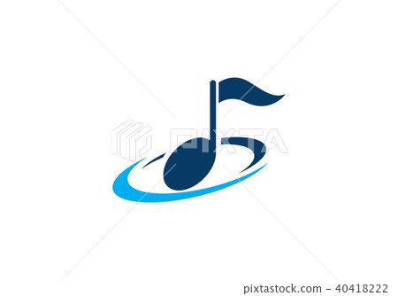Music note Icon logo Vector Music note Icon logo Vector 40418222