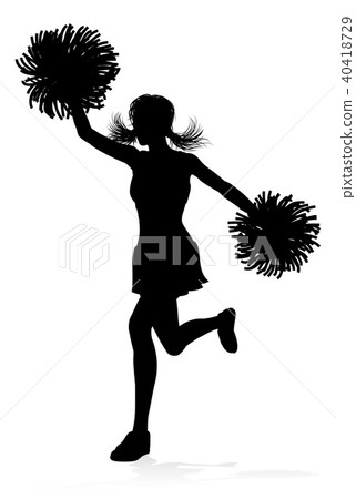 Silhouette Cheerleader Silhouette Cheerleader 40418729