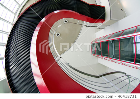 Spiral staircase and elevator 40418731