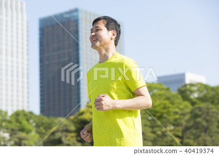 男人慢跑 40419374