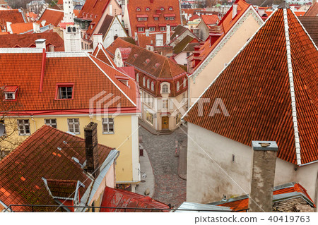 Old town Tallinn top view Old town Tallinn top view 40419763