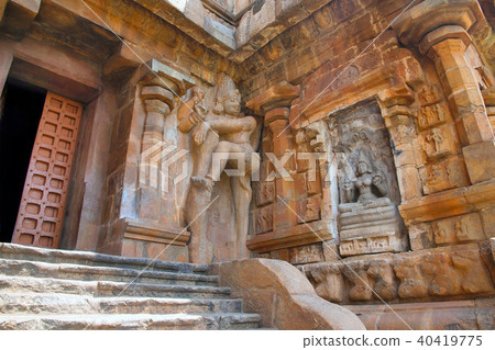 Gajalakshmi and dwarapala, Brihadisvara Temple 40419775