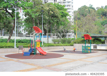colourful children playground equipment. colourful children playground equipment. 40420395