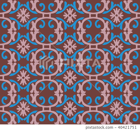 Vector damask seamless vintage pattern background Vector damask seamless vintage pattern background 40421751